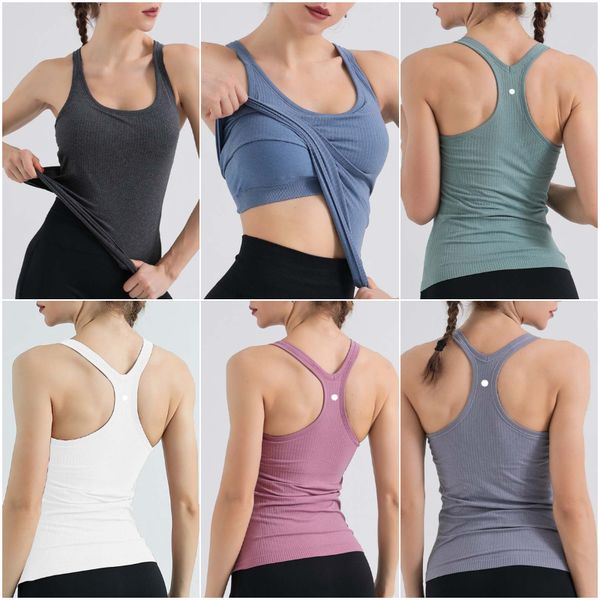 lu-mk004 women's yoga outfits sleeveless shirts solid color sports vest running excerise fitness girls jogging trainer sportswear close
lu-mk004 women's yoga outfits sleeveless shirts solid color sports vest running excerise fitness girls jogging trainer sportswear close