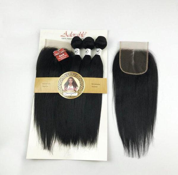 animal mixed synthetic hair bundles with 44 lace closure silk straight packet hair weavesadorable natural human hair blend 31 24041919, Black;brown
animal mixed synthetic hair bundles with 44 lace closure silk straight packet hair weavesadorable natural human hair blend 31 24041919, Black;brown