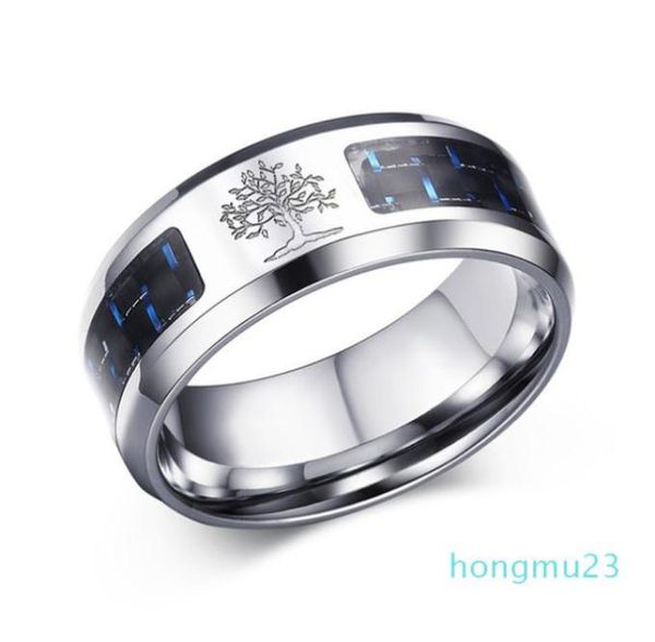 8mm carbon fiber ring for man engraved tree of life stainless steel male alliance casual customize jewelry personalize band5513995, Silver
8mm carbon fiber ring for man engraved tree of life stainless steel male alliance casual customize jewelry personalize band5513995, Silver