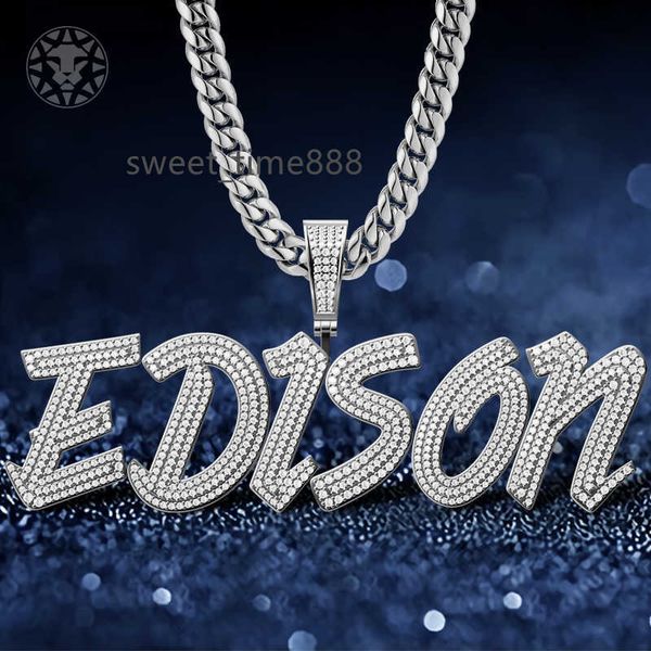 custom name jewelry moissanite bling iced out hip hop cuban link chain with diamond letter pendant custom name necklace for man, Silver
custom name jewelry moissanite bling iced out hip hop cuban link chain with diamond letter pendant custom name necklace for man, Silver