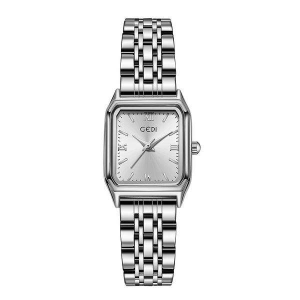 women's luxurious silver small square watch made of high-end materials stainless steel watch chronograph automatic fashion designer wat, Slivery;brown
women's luxurious silver small square watch made of high-end materials stainless steel watch chronograph automatic fashion designer wat, Slivery;brown