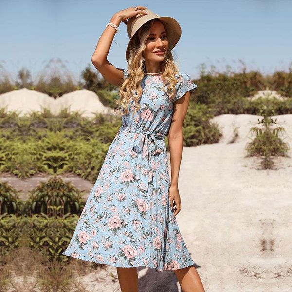 dresses wayoflove summer woman elegant folds midi dress party casual beach holiday o neck sashes vestidos flower printed vintage dresses, Black;gray
dresses wayoflove summer woman elegant folds midi dress party casual beach holiday o neck sashes vestidos flower printed vintage dresses, Black;gray