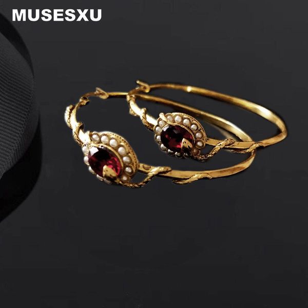 huggie jewelry accessories new fashion baroque style brand retro inlaid red stone eearrings for women's party festival wedding gift, Golden;silver
huggie jewelry accessories new fashion baroque style brand retro inlaid red stone eearrings for women's party festival wedding gift, Golden;silver