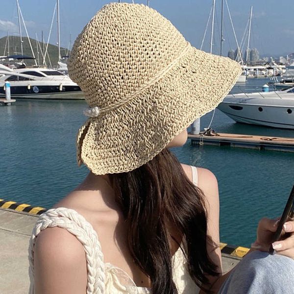 wide brim hats beach holiday straw hat for women summer korean edition pearl back split grass weaving fisherman hat for sunshade and suns aa, Blue;gray
wide brim hats beach holiday straw hat for women summer korean edition pearl back split grass weaving fisherman hat for sunshade and suns aa, Blue;gray