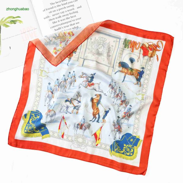 hemres designer scarves korean fashion junma 58 springsummer small women's imitation square elegant and versatile silk scarf, Blue;gray
hemres designer scarves korean fashion junma 58 springsummer small women's imitation square elegant and versatile silk scarf, Blue;gray