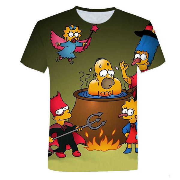 3d digital printing cartoon anime simpson breathable round neck short sleeved t-shirt trendy men's casual summer, White;black
3d digital printing cartoon anime simpson breathable round neck short sleeved t-shirt trendy men's casual summer, White;black