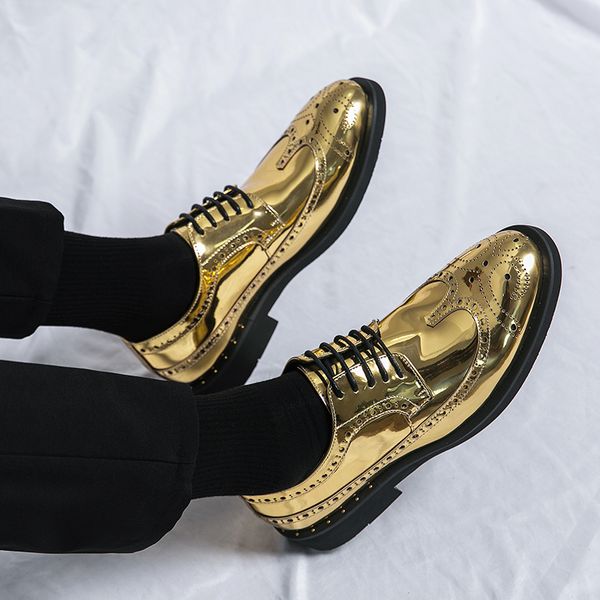 new gold mens brogue shoes derby shoes lace-up breathable handmade pu leather mocasines hombre size 38-46, Black
new gold mens brogue shoes derby shoes lace-up breathable handmade pu leather mocasines hombre size 38-46, Black