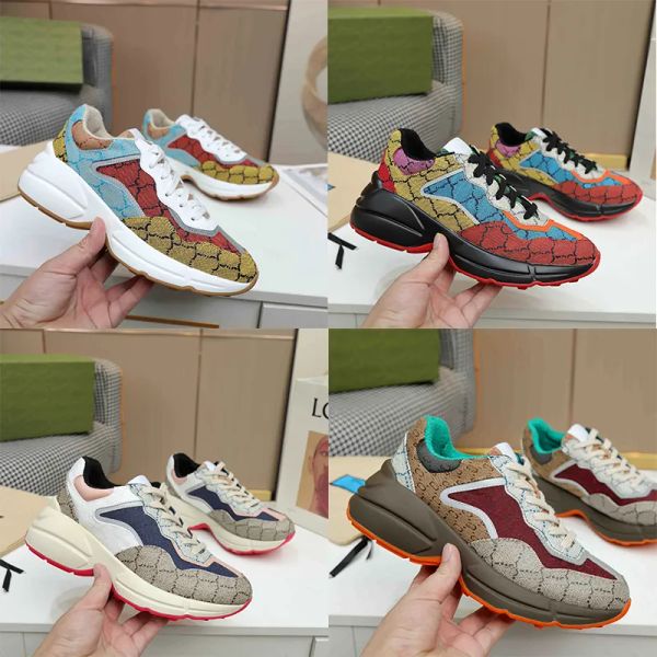 2022 rhyton sneakers casual shoes classic women multicolor men sneaker vintage platform luxury chaussures woman shoe des gg''sneak, Black
2022 rhyton sneakers casual shoes classic women multicolor men sneaker vintage platform luxury chaussures woman shoe des gg''sneak, Black