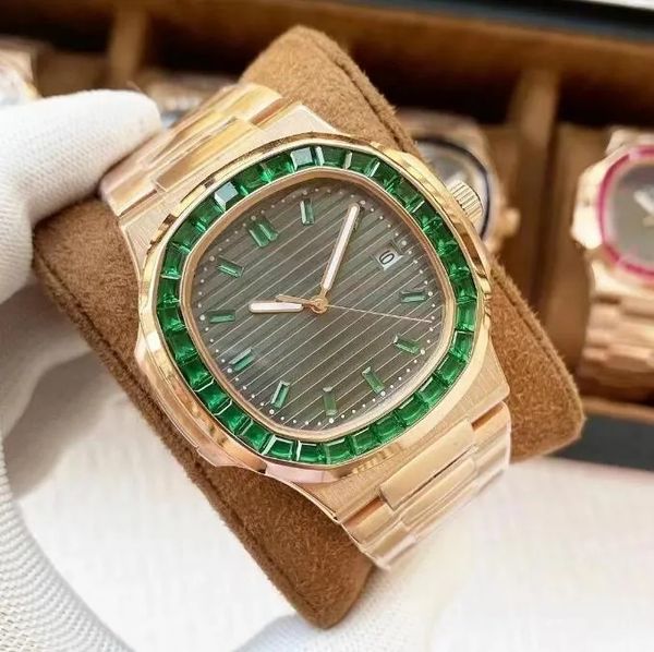 aaa luxury high-quality, nautilus men's automatic watch silver belt colorful gem stainless steel mechanical diamond ring luxury watch, Slivery;golden
aaa luxury high-quality, nautilus men's automatic watch silver belt colorful gem stainless steel mechanical diamond ring luxury watch, Slivery;golden