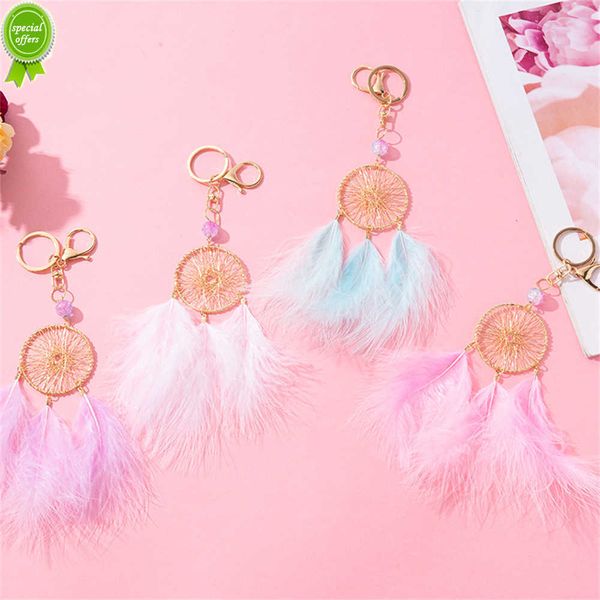 new fancy dreamcatcher keychain handmade colorful feather leaf pendant for women car handbag key chain lucky jewelry ornament gift
new fancy dreamcatcher keychain handmade colorful feather leaf pendant for women car handbag key chain lucky jewelry ornament gift