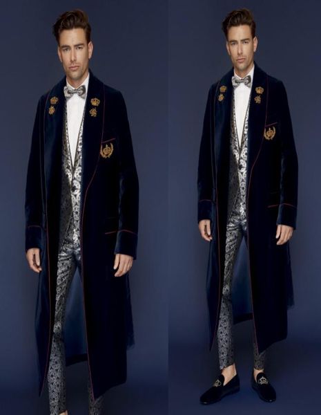 winter new design mens navy velvet fabric overcoats shawl lapel outdoor ankle length coats windproof warm outwear for male4360949, Black;gray 
winter new design mens navy velvet fabric overcoats shawl lapel outdoor ankle length coats windproof warm outwear for male4360949, Black;gray