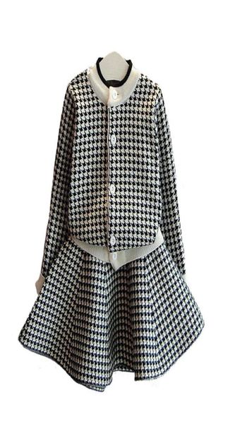 retail girls korean knitted plaid skirts suits 2 piece outfits sports tracksuit kids designer tracksuits children clothing sets1263700307, White
retail girls korean knitted plaid skirts suits 2 piece outfits sports tracksuit kids designer tracksuits children clothing sets1263700307, White