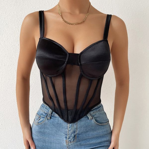 camisoles tanks mesh patchwork fishbone corset built in bra camisole female fashionable backless solid color chic tank drop 230518, Black;white
camisoles tanks mesh patchwork fishbone corset built in bra camisole female fashionable backless solid color chic tank drop 230518, Black;white