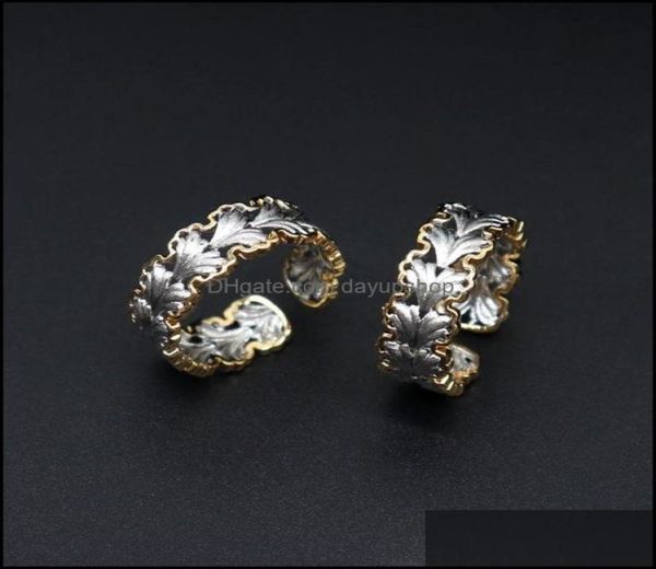 band rings jewelry retro vintage leaves for women 18k gold hollow designer ring open ajustable drop delivery dhoj01279000, Silver
band rings jewelry retro vintage leaves for women 18k gold hollow designer ring open ajustable drop delivery dhoj01279000, Silver