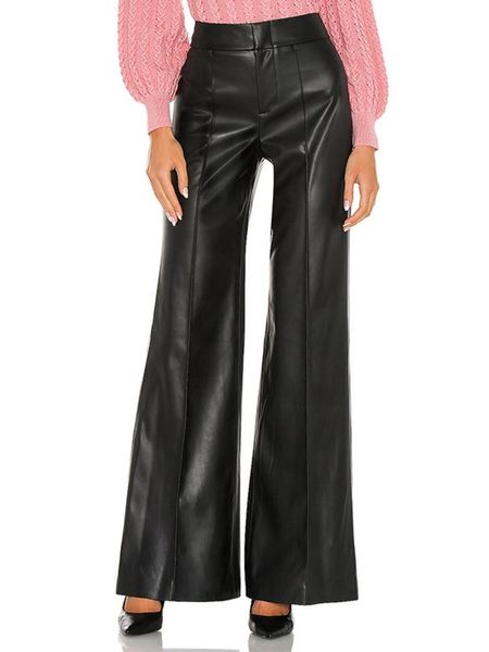 capris faux leather black wide leg pant women 2021 spring loose high waist casual streetwear fashion pu lady mujer pantalones trousers, Black;white
capris faux leather black wide leg pant women 2021 spring loose high waist casual streetwear fashion pu lady mujer pantalones trousers, Black;white