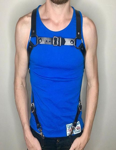 belts pu punk men restraint belt male leather chest adjustable harness body straps suspenders4804353, Black;brown
belts pu punk men restraint belt male leather chest adjustable harness body straps suspenders4804353, Black;brown