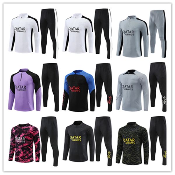 22 23 24 psgs mens and kids soccer tracksuit jerseys kit 2023 2024 tuta psgs mbappe men football training suit tracksuits jacket sets chanda, Black
22 23 24 psgs mens and kids soccer tracksuit jerseys kit 2023 2024 tuta psgs mbappe men football training suit tracksuits jacket sets chanda, Black