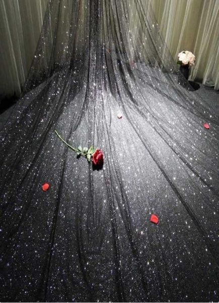 bridal veils shining black veil wedding fairy flashing super long cathedral sparkle6015834
bridal veils shining black veil wedding fairy flashing super long cathedral sparkle6015834