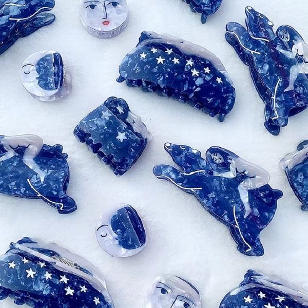 hair clips barrettes clip painted art blue hair girl moon face acetic acid claw for women tail jewelry 230517, Golden;silver
hair clips barrettes clip painted art blue hair girl moon face acetic acid claw for women tail jewelry 230517, Golden;silver