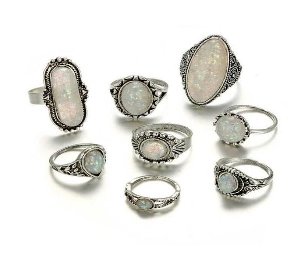 tocona 8pcsset vintage antique silver color rings sets colorful opal stone carve for women men bohemian jewelry anillos 6421 q0709793390
tocona 8pcsset vintage antique silver color rings sets colorful opal stone carve for women men bohemian jewelry anillos 6421 q0709793390