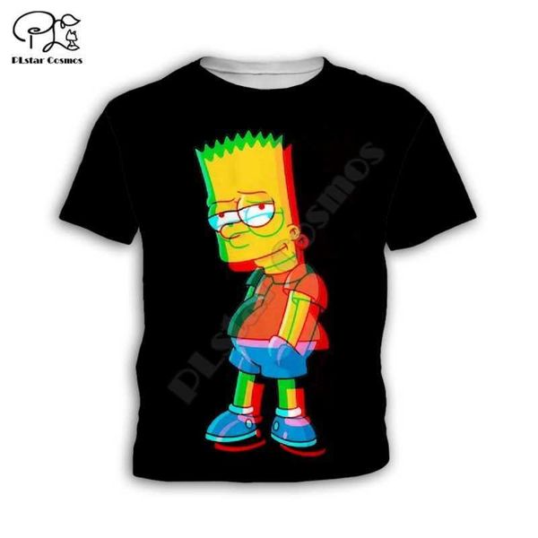 2020 fashion simpson short sleeve children's summer 3d digital printing t-shirt, White;black
2020 fashion simpson short sleeve children's summer 3d digital printing t-shirt, White;black