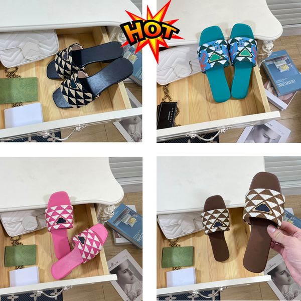 2023 black luxe flat slide slippers slip on fabric sandals floral embroidered open toe shoes luxury designer for women holiday flats sandal
2023 black luxe flat slide slippers slip on fabric sandals floral embroidered open toe shoes luxury designer for women holiday flats sandal