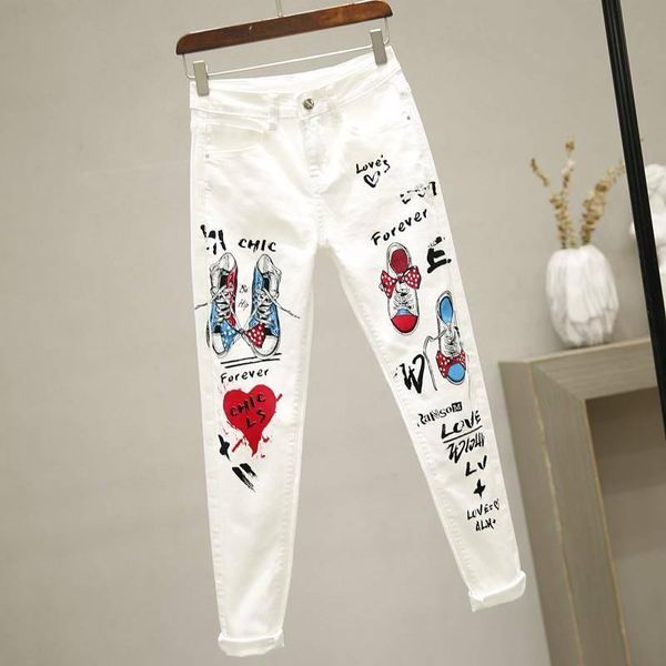 jeans women white skinny denim pants cartoon graffiti printed stretch jeans autumn slim body pencil jeans ladies jeans, Blue
jeans women white skinny denim pants cartoon graffiti printed stretch jeans autumn slim body pencil jeans ladies jeans, Blue