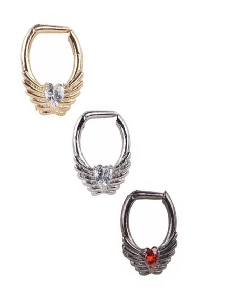 septum clicker whole 10pcslot 12mm 316l steel zircon gem heart with angle039s wing nose clip hoop ring jewelry piercings7645841, Silver
septum clicker whole 10pcslot 12mm 316l steel zircon gem heart with angle039s wing nose clip hoop ring jewelry piercings7645841, Silver