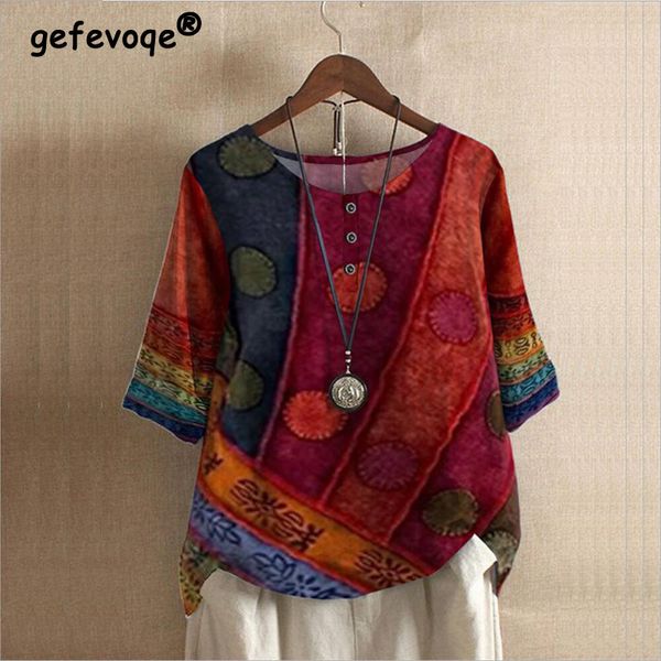women's blouses shirts ethnic style o-neck digital vintage print loose shirt oversized half sleeve women harajuku casual pullover 2305, White
women's blouses shirts ethnic style o-neck digital vintage print loose shirt oversized half sleeve women harajuku casual pullover 2305, White