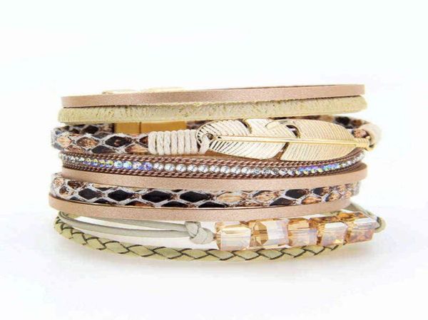 new european and american exaggerated bracelet women039s beaded fashion alloy feather multicolor4691037, Black
new european and american exaggerated bracelet women039s beaded fashion alloy feather multicolor4691037, Black