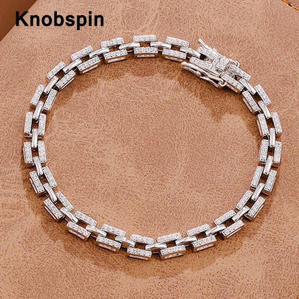 bangle knobspin 100% 925 sterling silver chains luxury designer love bracelets for women wedding accessories teen girls fine jewelry, Black
bangle knobspin 100% 925 sterling silver chains luxury designer love bracelets for women wedding accessories teen girls fine jewelry, Black