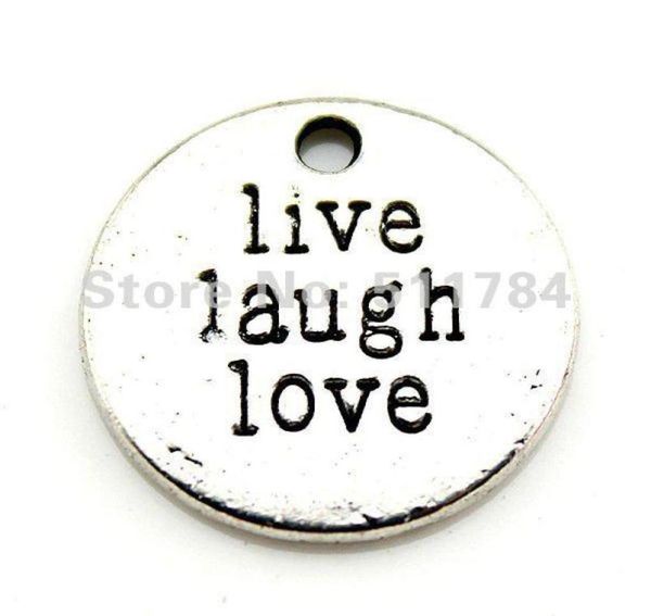 40pcslot 2 colors antique silver bronze 20mm round shaped live laugh love charms1558806, Bronze;silver
40pcslot 2 colors antique silver bronze 20mm round shaped live laugh love charms1558806, Bronze;silver