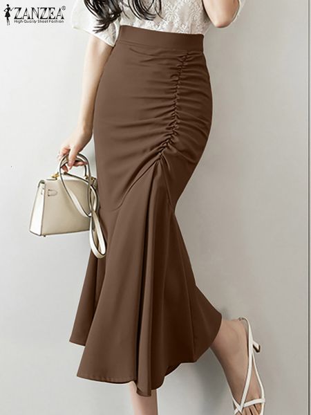 skirts elegant mermaid midi dress zanzea women bodycon long skirt ruffled hem high waist pleats faldas casual a line jupe longue 230518, Black
skirts elegant mermaid midi dress zanzea women bodycon long skirt ruffled hem high waist pleats faldas casual a line jupe longue 230518, Black
