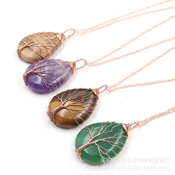 jewelry pendant necklace new accessories rose gold life tree pendant necklace men and women lovers natural amethyst water drop, Black
jewelry pendant necklace new accessories rose gold life tree pendant necklace men and women lovers natural amethyst water drop, Black