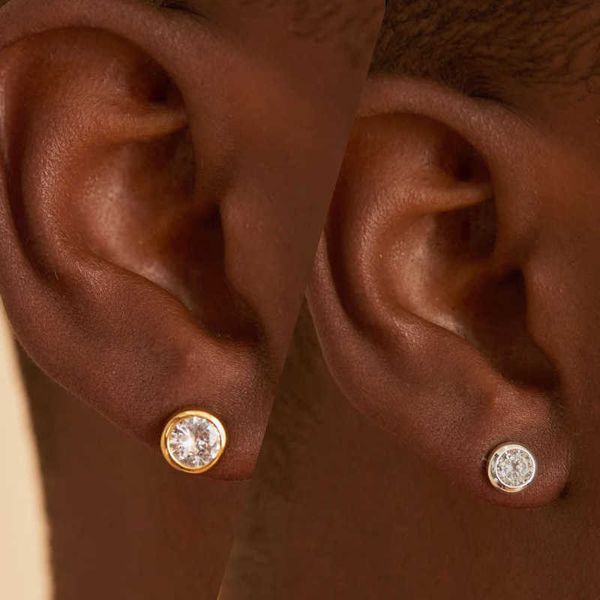 stud round bezel set cubic zirconia stud earrings for women men gift 8mm z0517, Golden;silver
stud round bezel set cubic zirconia stud earrings for women men gift 8mm z0517, Golden;silver