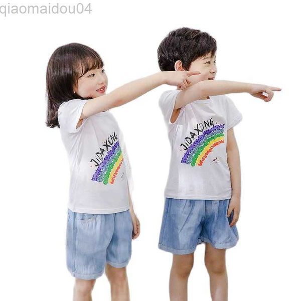 t-shirts elling children boys girls clothes pure cotton kids t-shirt baby boy clothing 2021 new summer fashion cartoon rainbow design aa2305, Blue
t-shirts elling children boys girls clothes pure cotton kids t-shirt baby boy clothing 2021 new summer fashion cartoon rainbow design aa2305, Blue
