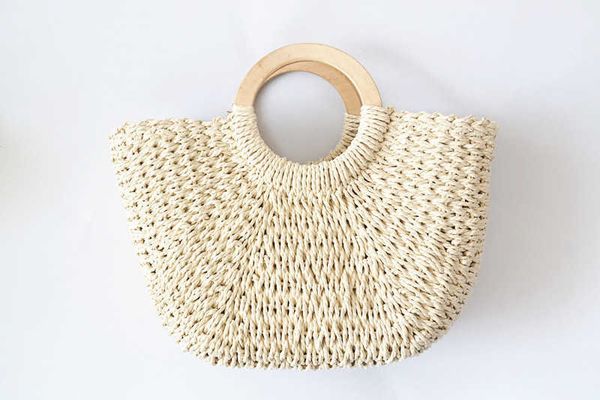2023 new paper rope wooden handle round bucket grass woven bag women's summer beach bag vacation woven bag 230518
2023 new paper rope wooden handle round bucket grass woven bag women's summer beach bag vacation woven bag 230518