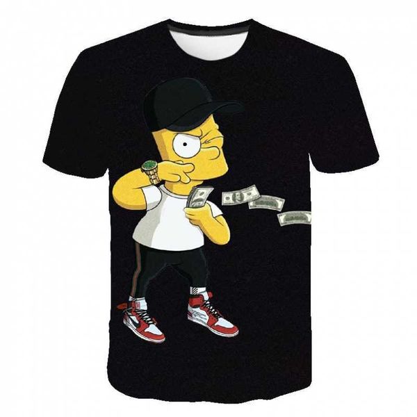 personalized creative black cartoon anime simpson 3d digital printing breathable casual round neck short sleeved t-shirt, White;black
personalized creative black cartoon anime simpson 3d digital printing breathable casual round neck short sleeved t-shirt, White;black