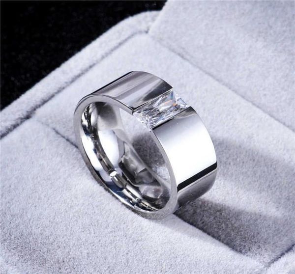 new arrival stainless steel ring couple ring for women with big crystal wedding band ring width 8mm size 611 gift for men q07082821634, Silver
new arrival stainless steel ring couple ring for women with big crystal wedding band ring width 8mm size 611 gift for men q07082821634, Silver