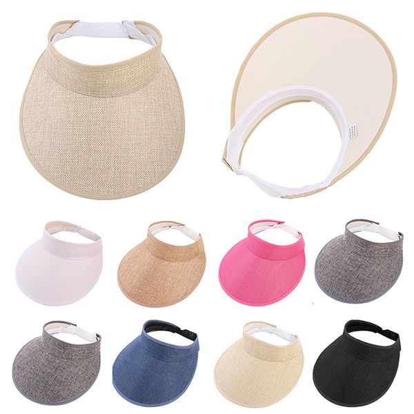 wide brim hats bucket summer breathable women sun ess empty visor cap adjustable fashion beach trip caps 230517, Blue;gray
wide brim hats bucket summer breathable women sun ess empty visor cap adjustable fashion beach trip caps 230517, Blue;gray