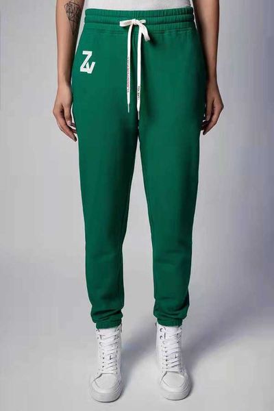 zadig voltaire 23ss women designer pants fashion new cotton english letter printing inner fleece green plush sweatpants guard trousers, Black;white
zadig voltaire 23ss women designer pants fashion new cotton english letter printing inner fleece green plush sweatpants guard trousers, Black;white