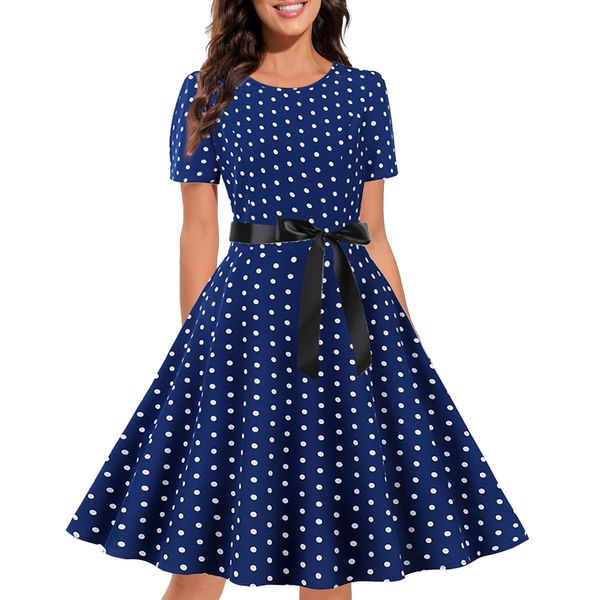 basic casual dresses vintage print dress short sleeve round neck waist a-line dress 230518, Black;gray
basic casual dresses vintage print dress short sleeve round neck waist a-line dress 230518, Black;gray