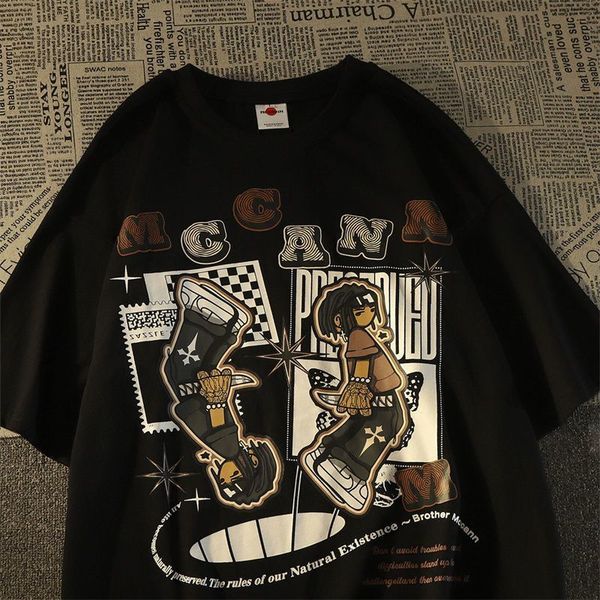 mens tshirts hiphop short sleeved men summer american retro loose casual all match couple half sleeve graphic t shirt clothing 230518, White;black
mens tshirts hiphop short sleeved men summer american retro loose casual all match couple half sleeve graphic t shirt clothing 230518, White;black