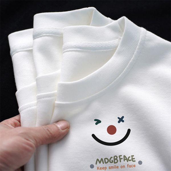 men's t-shirts fashion cotton short sleeve t-shirt men's trend loose design sense niche couple print t-shirt base, White;black
men's t-shirts fashion cotton short sleeve t-shirt men's trend loose design sense niche couple print t-shirt base, White;black