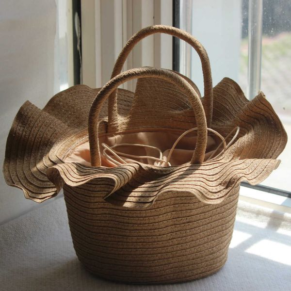 2023 new women's straw woven bag new popular fine paper braided hat bag 2 colors in 230518
2023 new women's straw woven bag new popular fine paper braided hat bag 2 colors in 230518