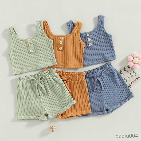 clothing sets toddler children baby girls summer clothing outfit sets solid color button vest and drawstring shorts baby set r230518, White
clothing sets toddler children baby girls summer clothing outfit sets solid color button vest and drawstring shorts baby set r230518, White