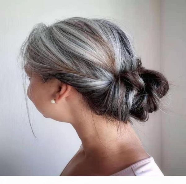 salt and pepper ponytail gray hair silver gray white hair natural highlights real hair ponytail 120g7546308, Black
salt and pepper ponytail gray hair silver gray white hair natural highlights real hair ponytail 120g7546308, Black