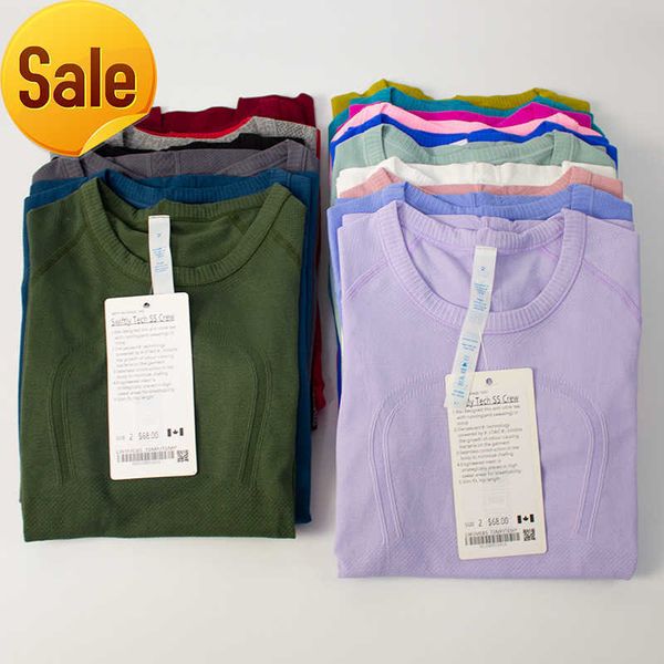 lulus yoga outfits new yoga suit swiftly tech women's sports short sleeve t-shirt moisture absorption and sweat wicking knitted high el, Gray
lulus yoga outfits new yoga suit swiftly tech women's sports short sleeve t-shirt moisture absorption and sweat wicking knitted high el, Gray