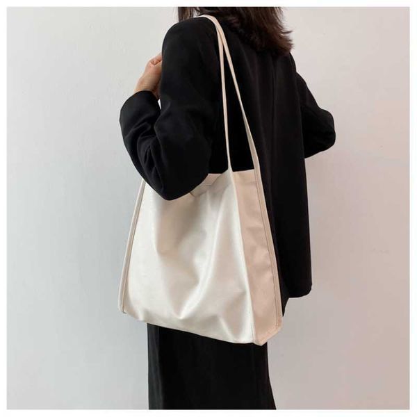 2023 new large capacity simple pure color soft tote bags leisure korean style daily students bags handbag kid's leather bags1, Black
2023 new large capacity simple pure color soft tote bags leisure korean style daily students bags handbag kid's leather bags1, Black