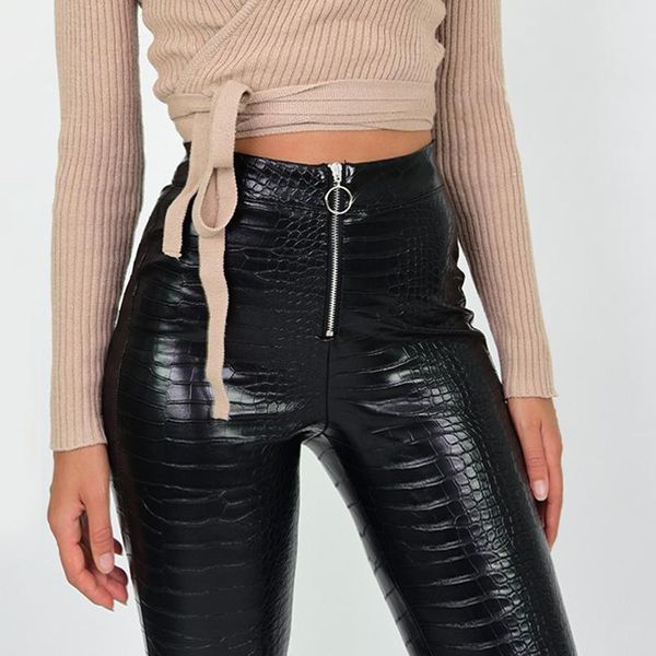 capris ins elegant high waist faux crocodile leather pants women pencil skinny office ladies trousers slim black capris 2022, Black;white
capris ins elegant high waist faux crocodile leather pants women pencil skinny office ladies trousers slim black capris 2022, Black;white